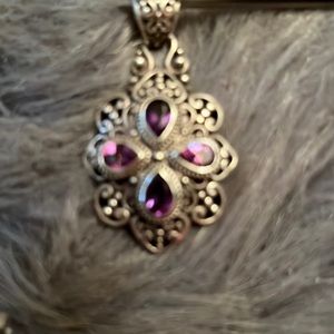 SARDA filigree pendant in 9.25 sterling silver